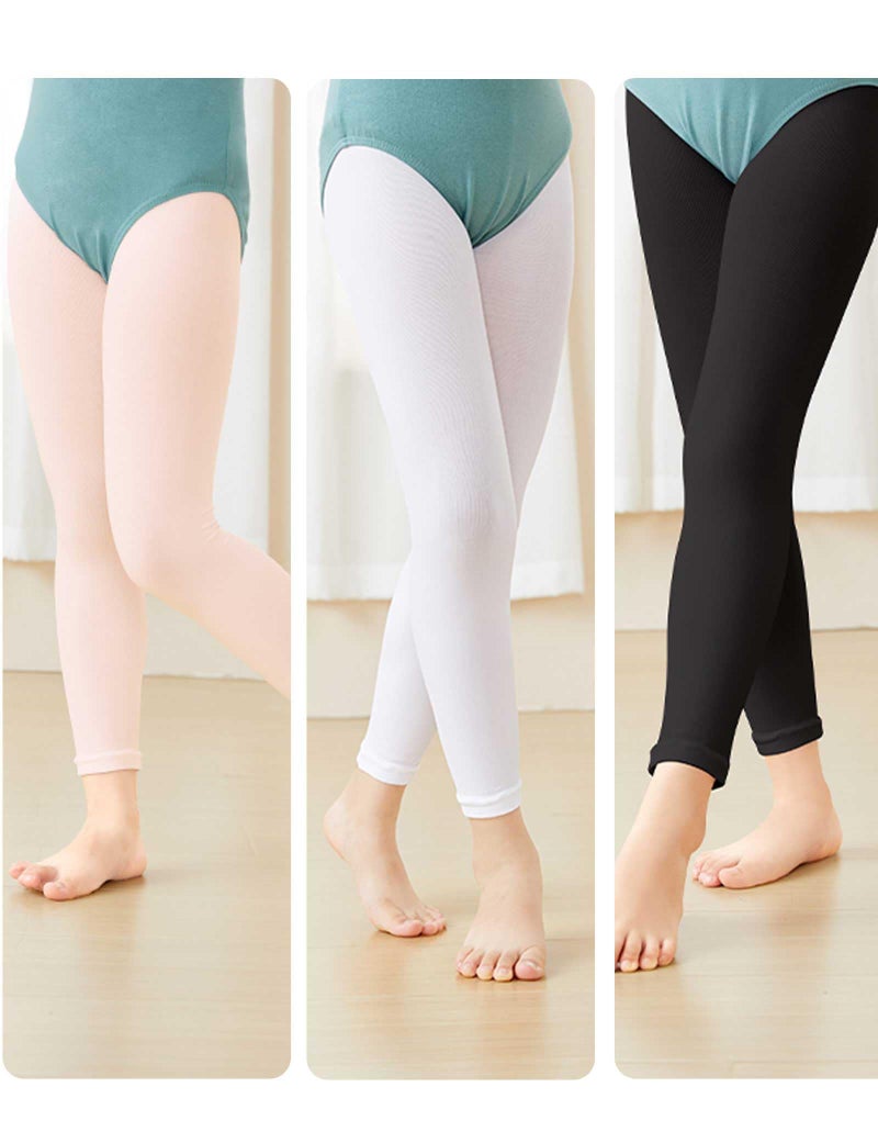 Daydance Girl's Black Footless Tights for Dance, Ballet 90 Denier 2 Pairs - Image 4